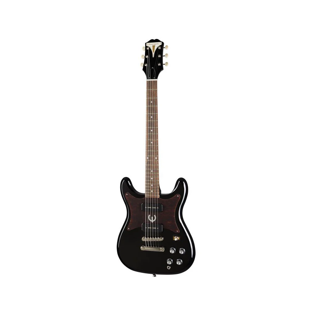 Epiphone Wilshire P-90S Solid Body Electric Guitar (Ebony) inc Gig Bag