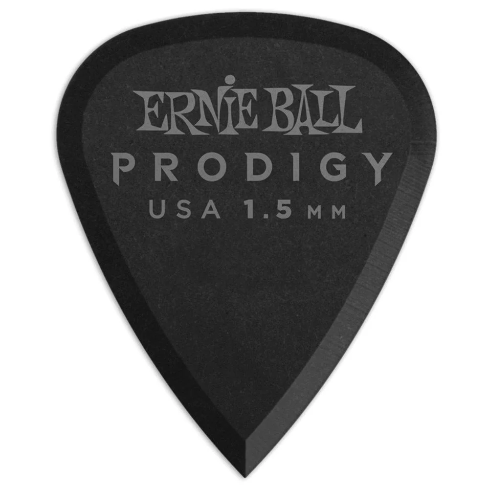 Ernie Ball 1.5mm Black Standard Prodigy Picks 6-PACK