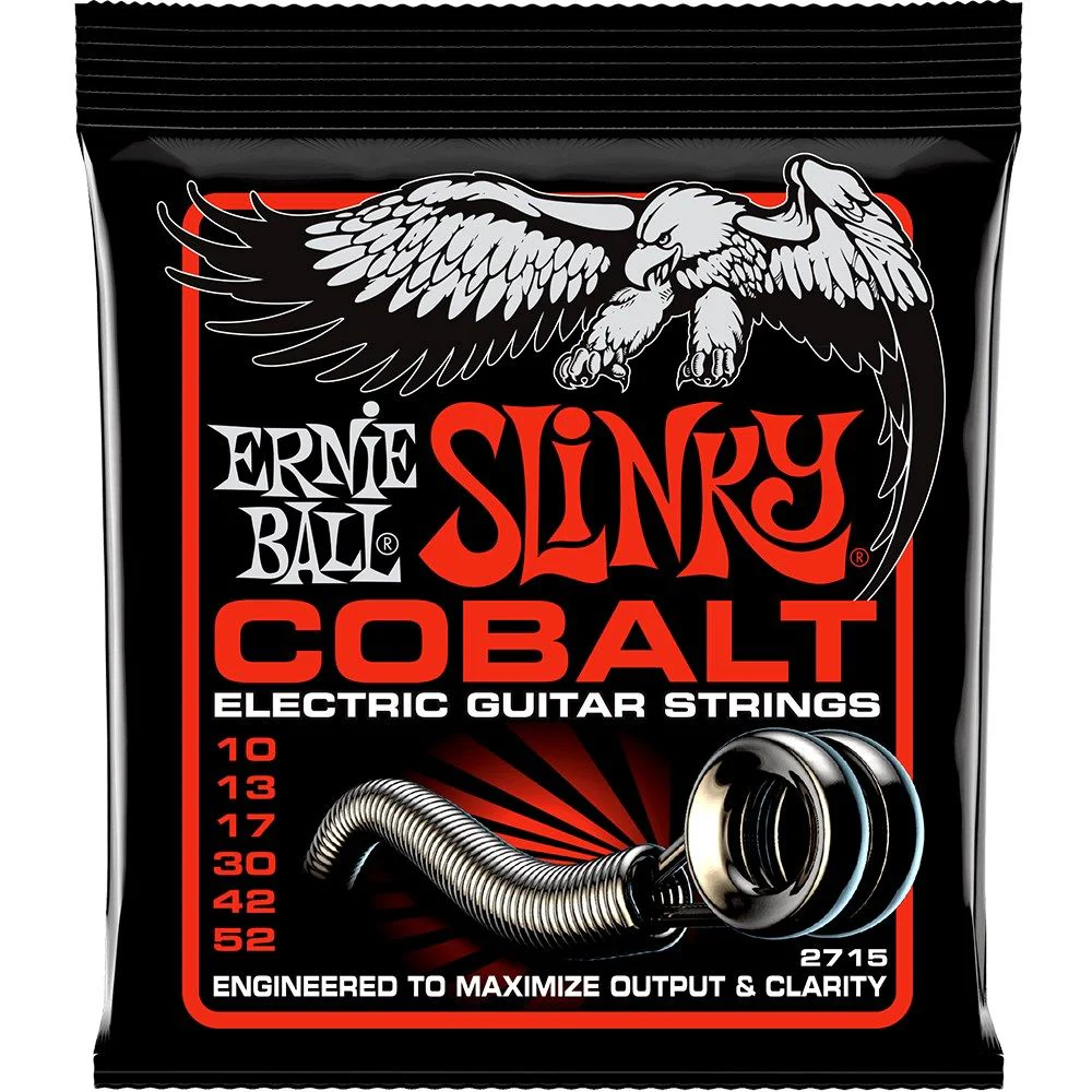 Ernie Ball Cobalt Skinny Top Heavy Bottom Slinky Electric Guitar Strings - (10-52)