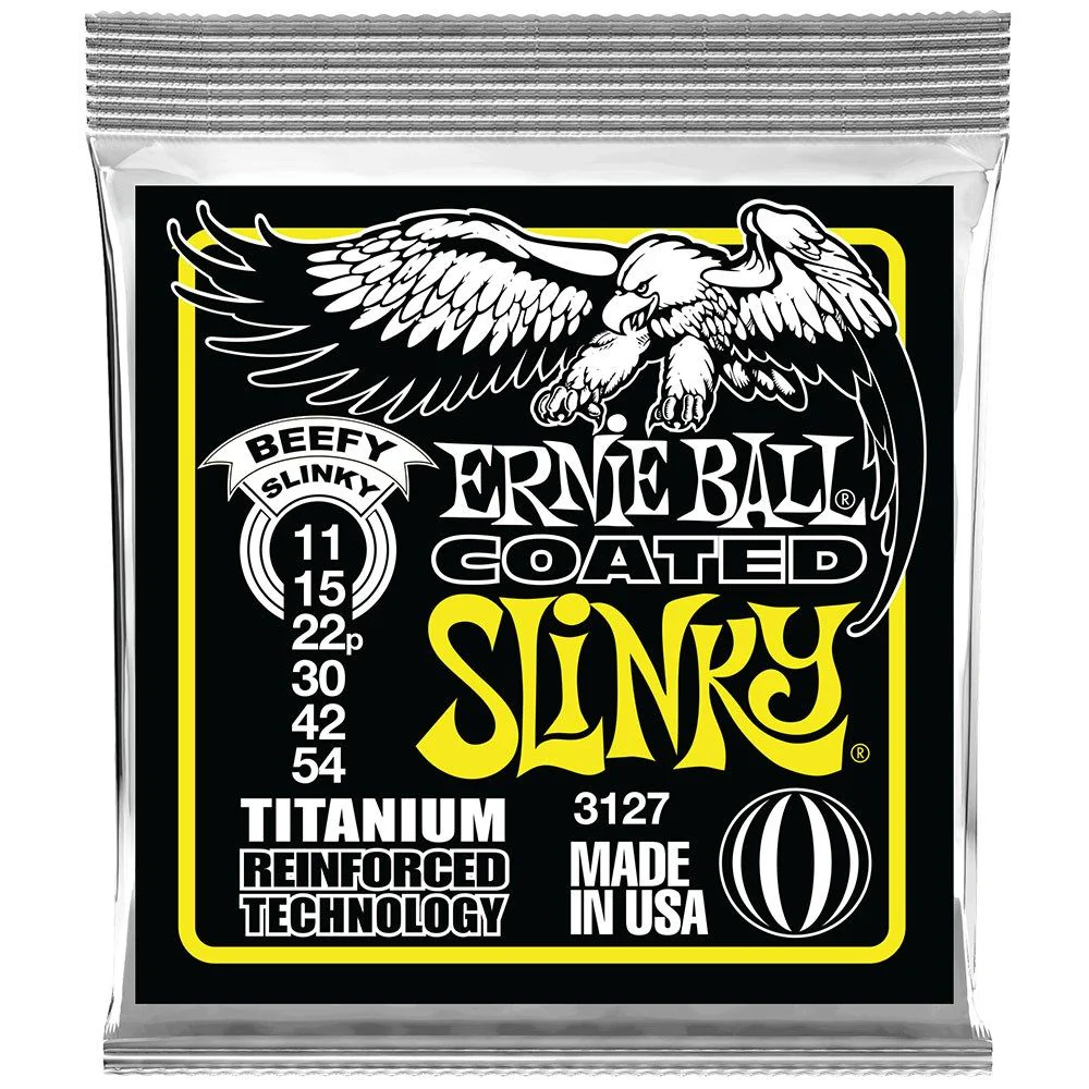 Ernie Ball Extra Slinky Coated Titanium RPS Electric Guitar Strings (11-54)