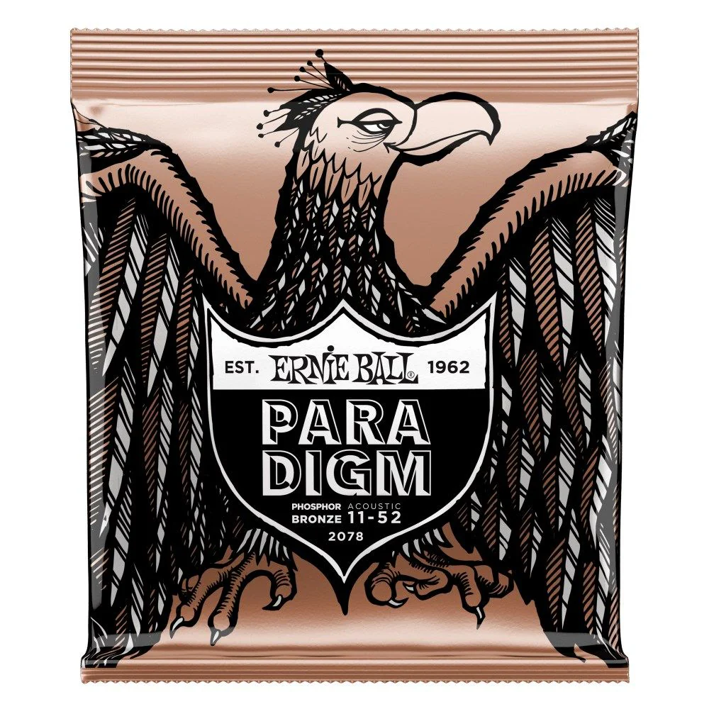 Ernie Ball Paradigm Phosphor Bronze Acoustic Guitar Strings - Light (11-52)