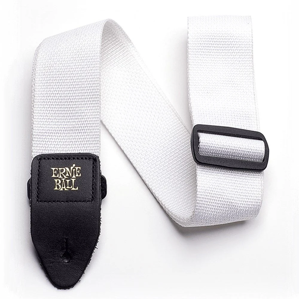 Ernie Ball Polypro Guitar Strap (White)