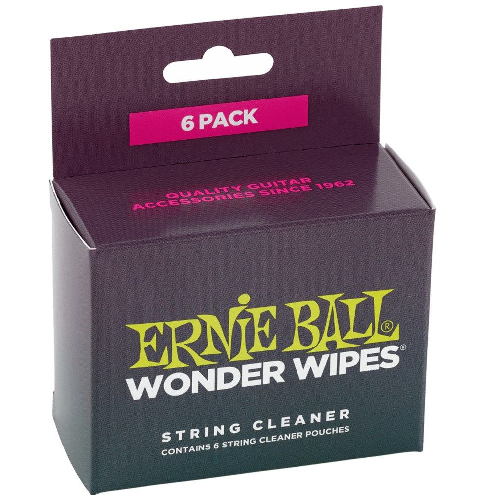 Ernie Ball Wonder Wipes String Cleaner 6-PACK
