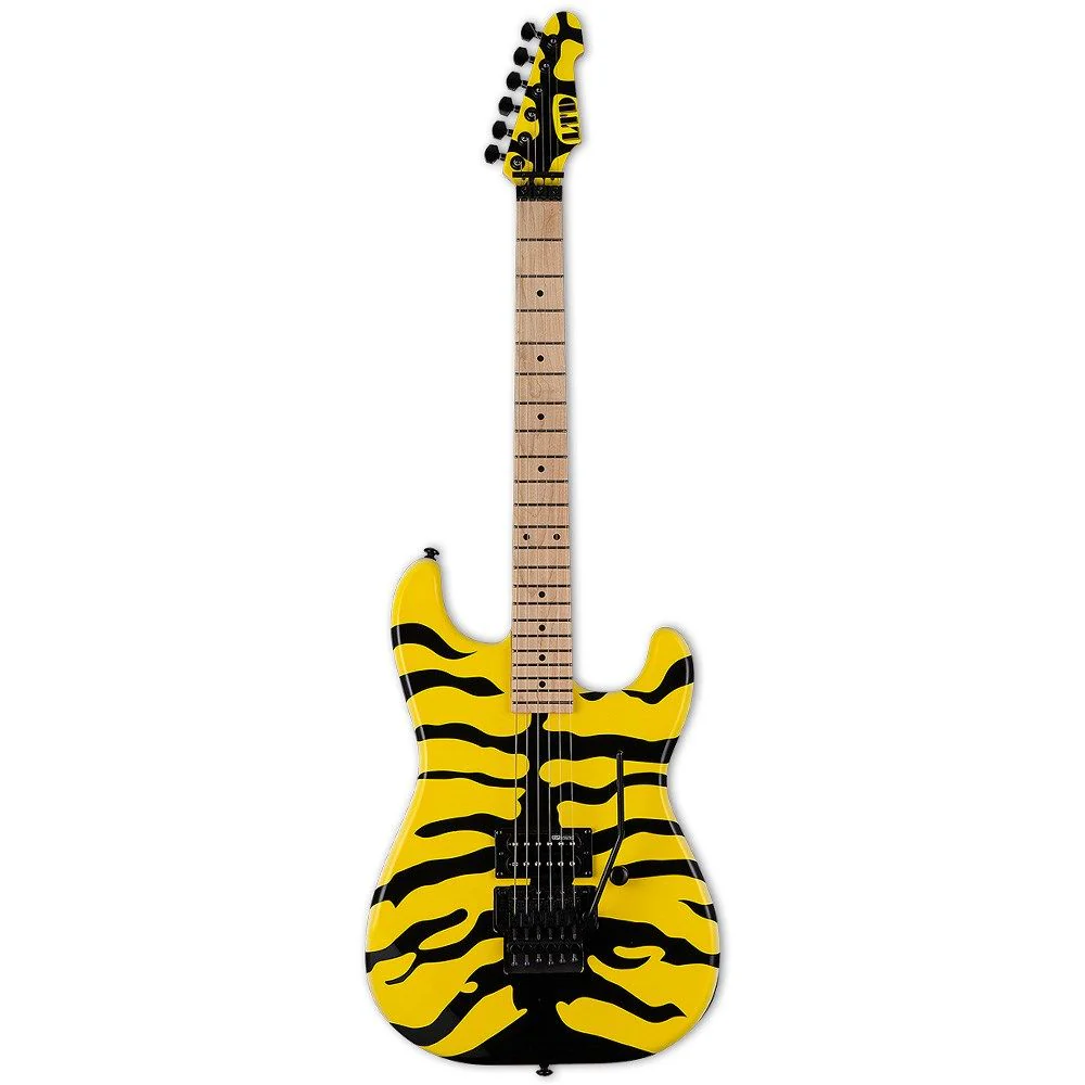 ESP LTD GL-200MT George Lynch Signature w/ Floyd Rose Spcl (Yellow w/ Tiger Graphic)