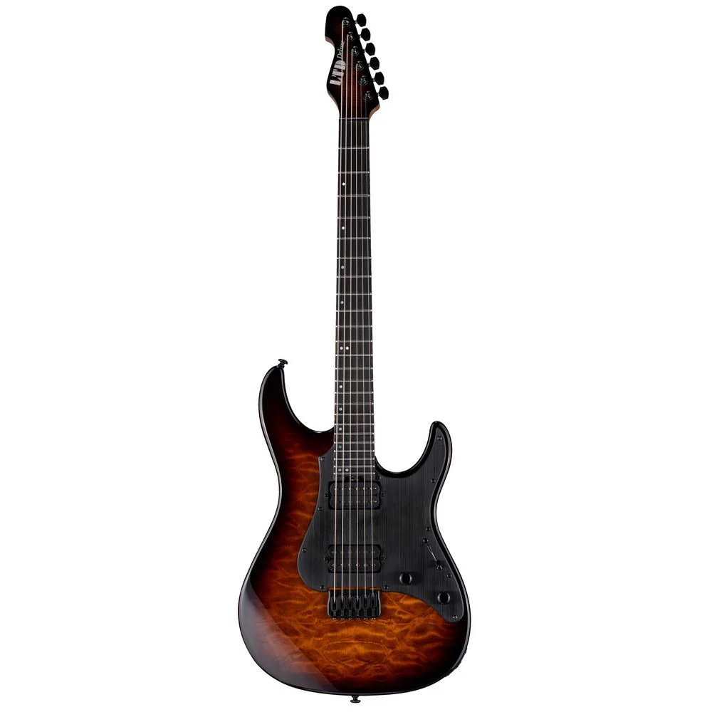 ESP LTD SNAPPER HT QM Electric Guitar (Dark Brown Sunburst)