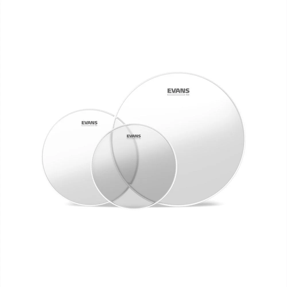 Evans G2 Clear Rock Tom Pack (10", 12", 16")