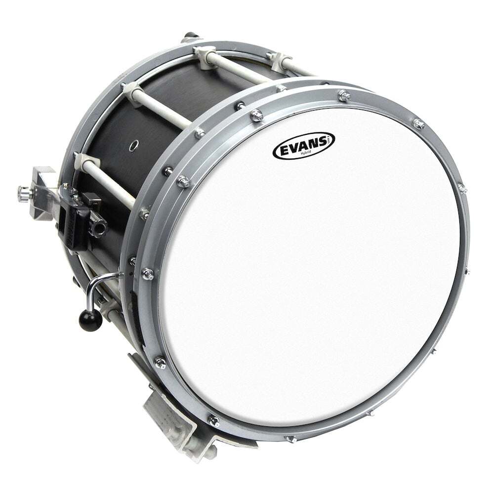 Evans Hybrid White Marching Snare Drum Head 14 Inch