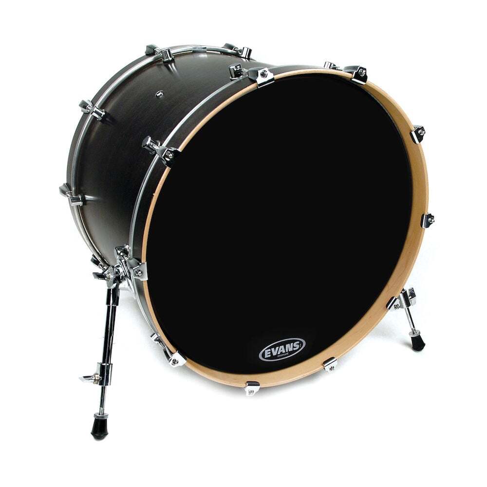 Evans Resonant Black Bass Drum Head 20 Inch