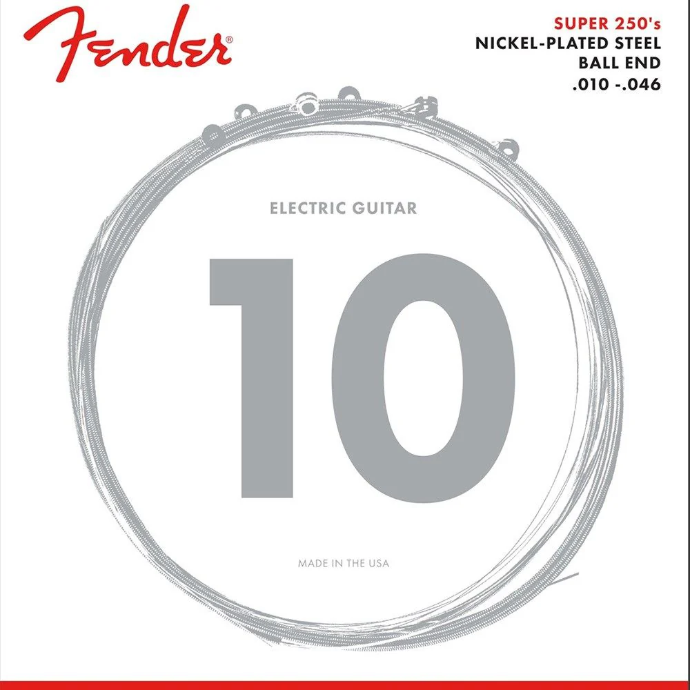Fender 250R Super 250's Ball End Nickel Plated Steel Electric Strings (10-46)