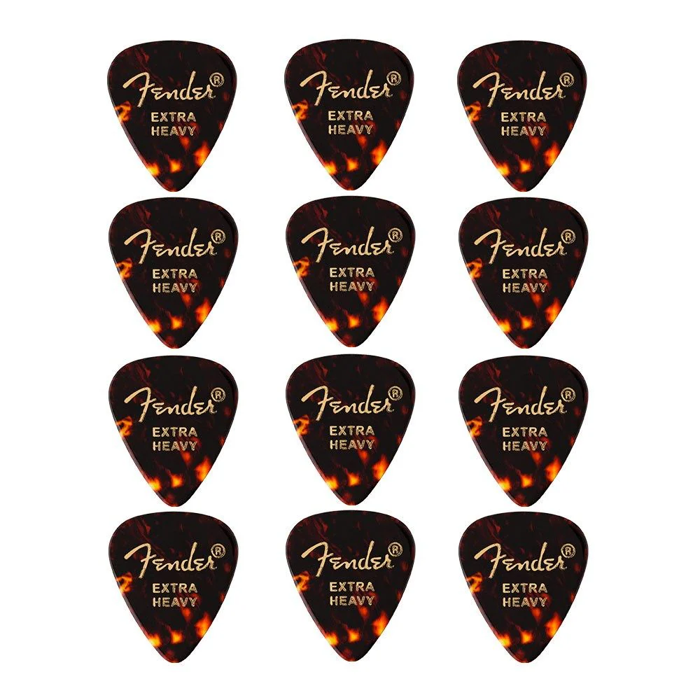 Fender 351 Shape 12-Pack - Extra Heavy (Tortoise Shell)
