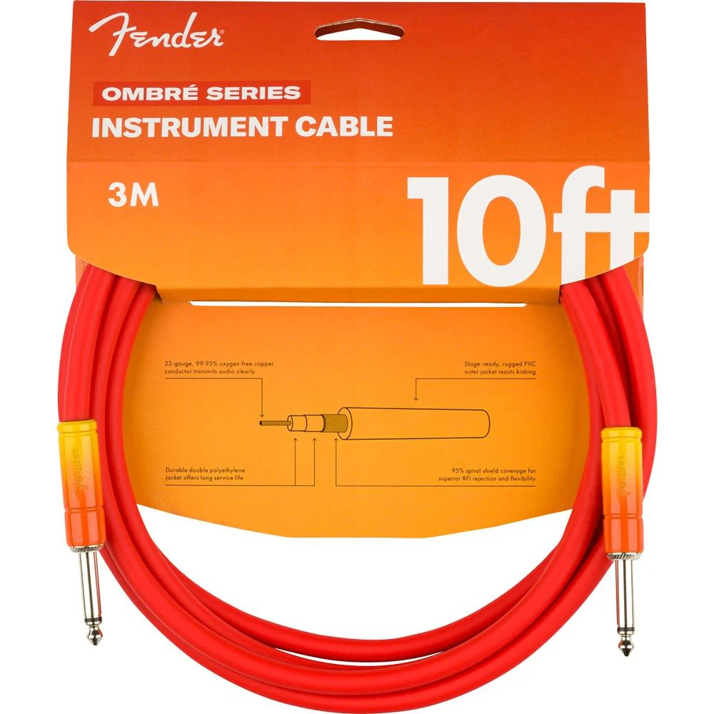 Fender Ombre Cable 10' (Tequila Sunrise)