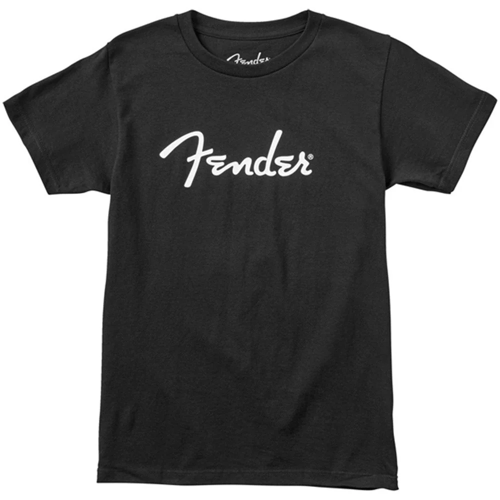 Fender Spaghetti Logo T-Shirt (Black, Extra Large)