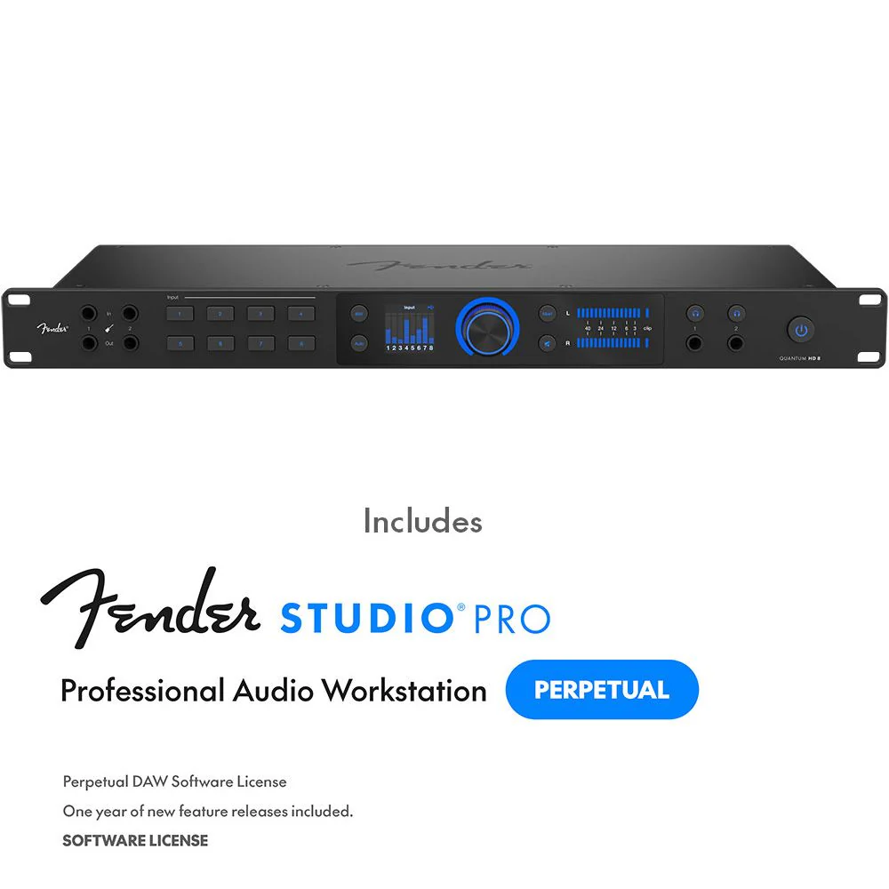 Fender Studio Quantum HD8 8-In/8-Out USB-C Audio Interface w/ ADAT