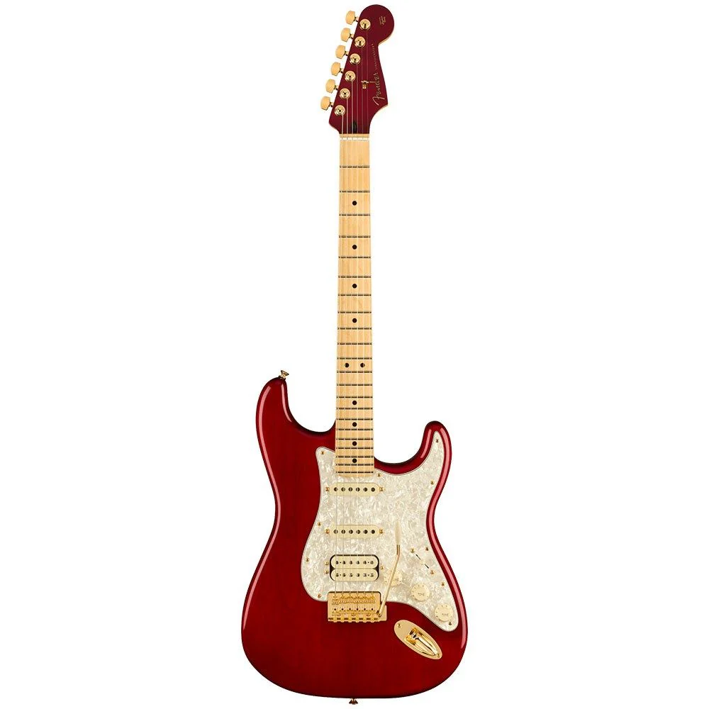 Fender Tash Sultana Stratocaster Maple Fingerboard (Transparent Cherry) inc Bag