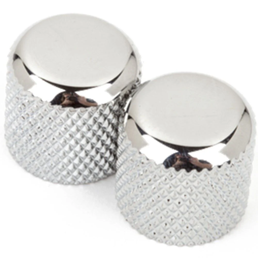 Fender Telecaster / Precision Bass Dome Knobs 2-Pack (Chrome)