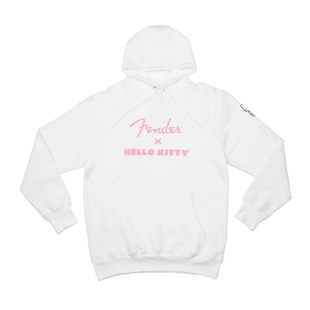 Fender x Hello Kitty Sleeve Logo Hoodie (White) Large