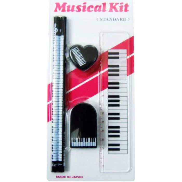 G & G Stationery Set w/ 2x Pencils 1x Ruler 1x Eraser & 1x Sharpener