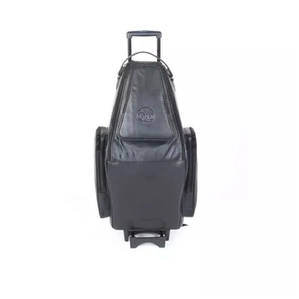 Gard Tenor & Soprano Saxophone Doubler's Wheelie Gig Bag - Leather Black