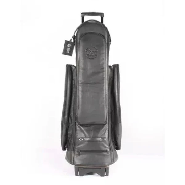 Gard Trombone Wheelie Gig Bag - Leather Black