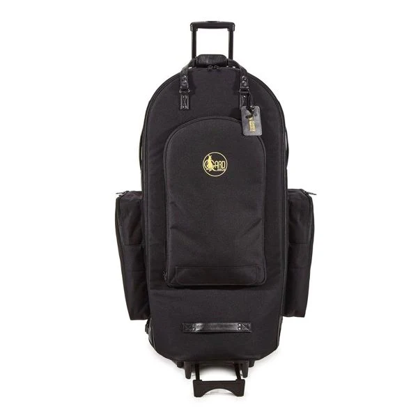 Gard Tuba Small 4/4 Wheelie Gig Bag - Synthetic Black