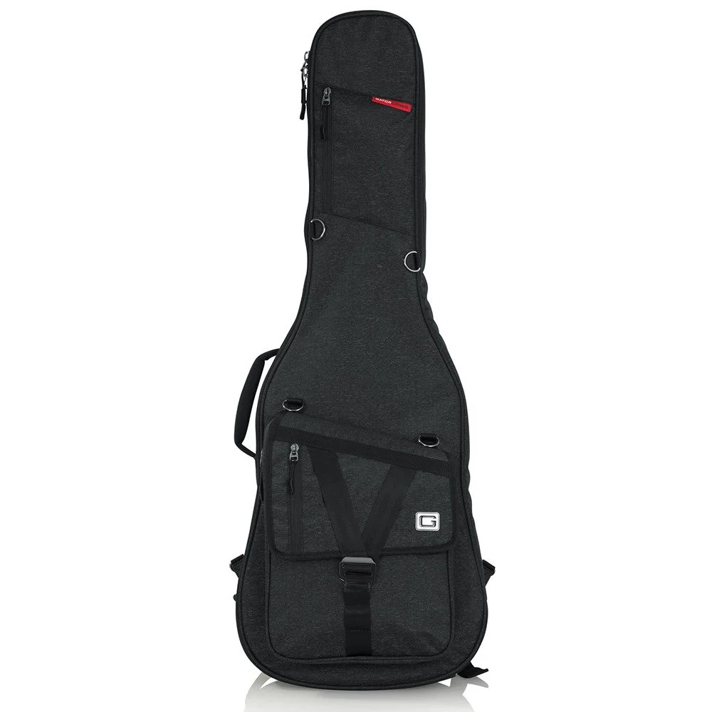 Gator GT-ELECTRIC-BLK Transit Series Electric Guitar Gig Bag w/ Charcoal Black Exterior