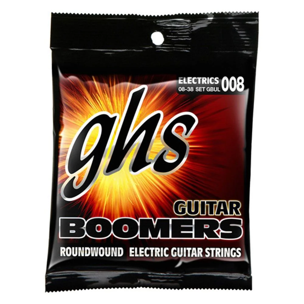 GHS Boomers GBUL 6-String Roundwound Electric Guitar Strings - Extra Light (8-38)