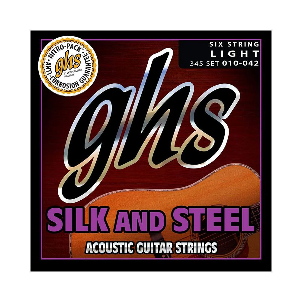 GHS Silk & Steel 10-42 Acoustic Strings