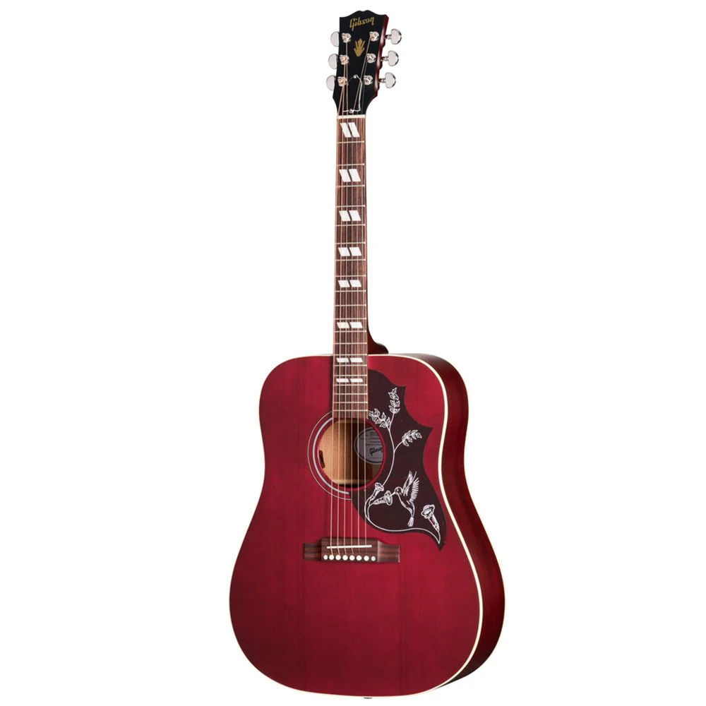 Gibson Hummingbird Special Satin Acoustic Guitar (Wine Red) inc Soft Case