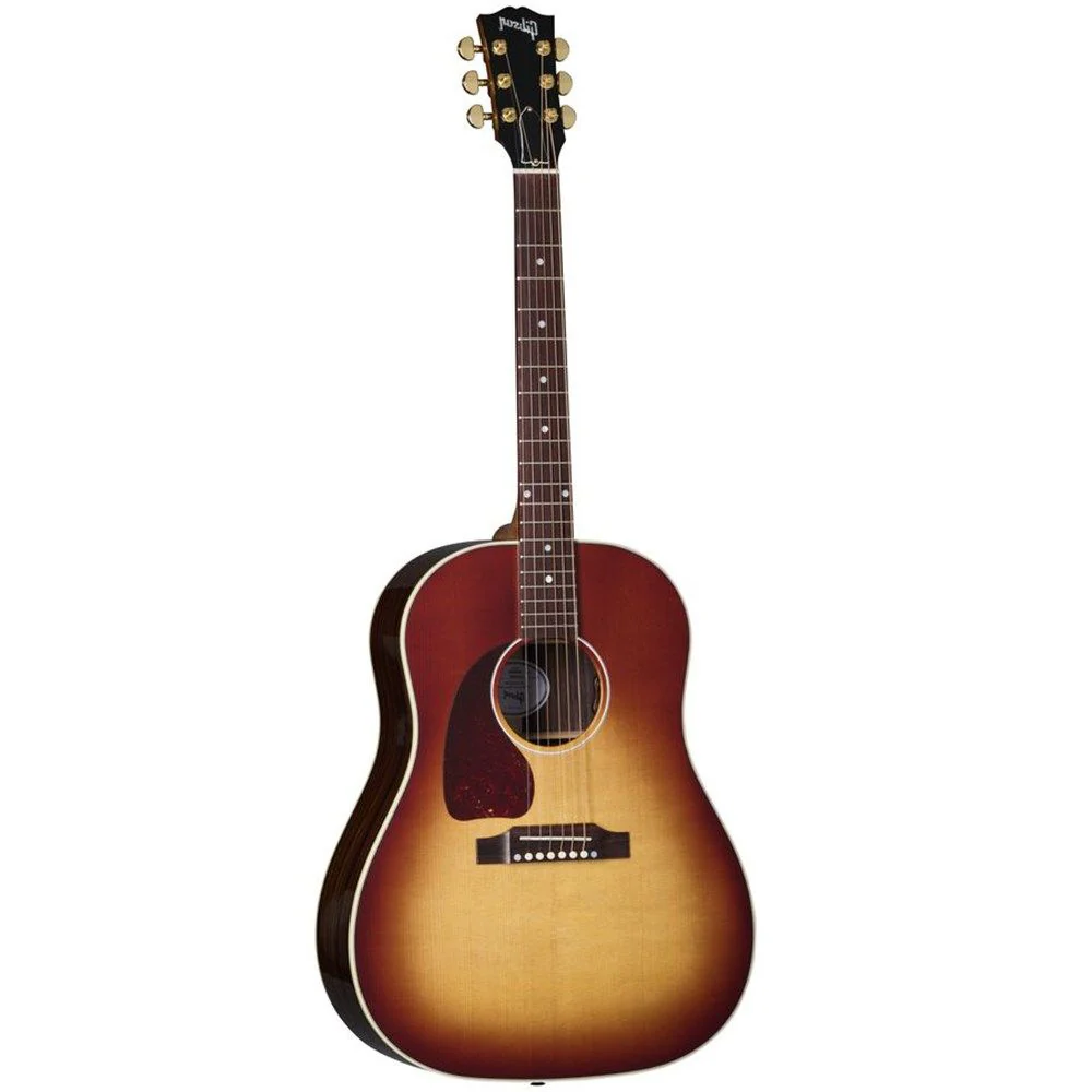 Gibson J-45 Standard Left-Hand Rosewood (Rosewood Burst) w/ Pickup inc Hardshell Case