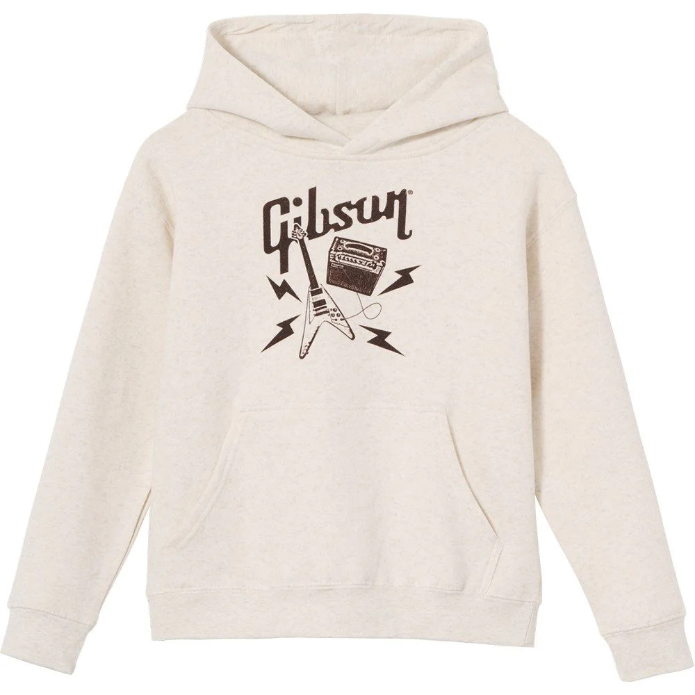 Gibson Kid'S Flying V Pullover Hoodie (Cream) XL