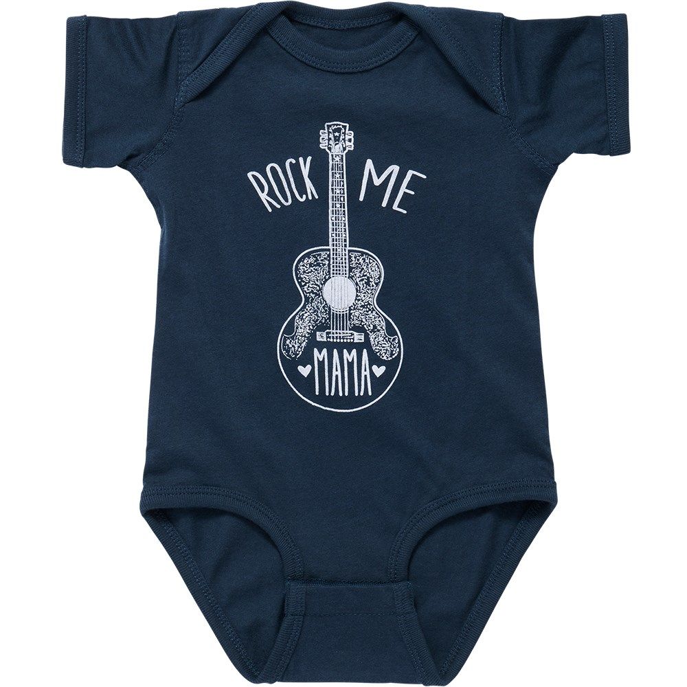 Gibson Rock Me Mama Baby Onesie (Heather Blue) 0/3M