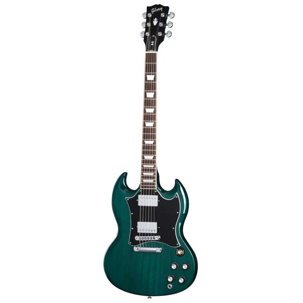 Gibson SG Standard (Translucent Teal) inc Soft-shell Case
