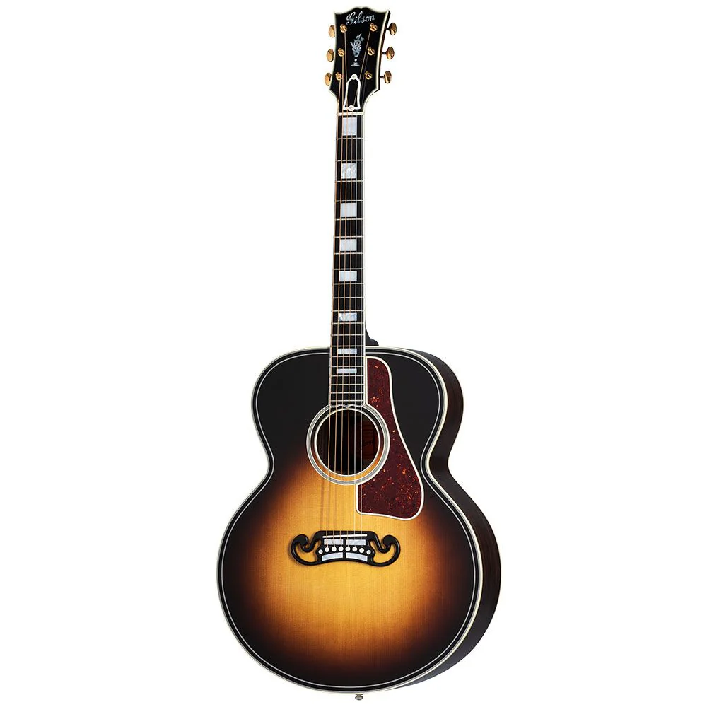 Gibson SJ-200 Western Classic Acoustic Guitar (Vintage Sun Burst) inc Hard Case