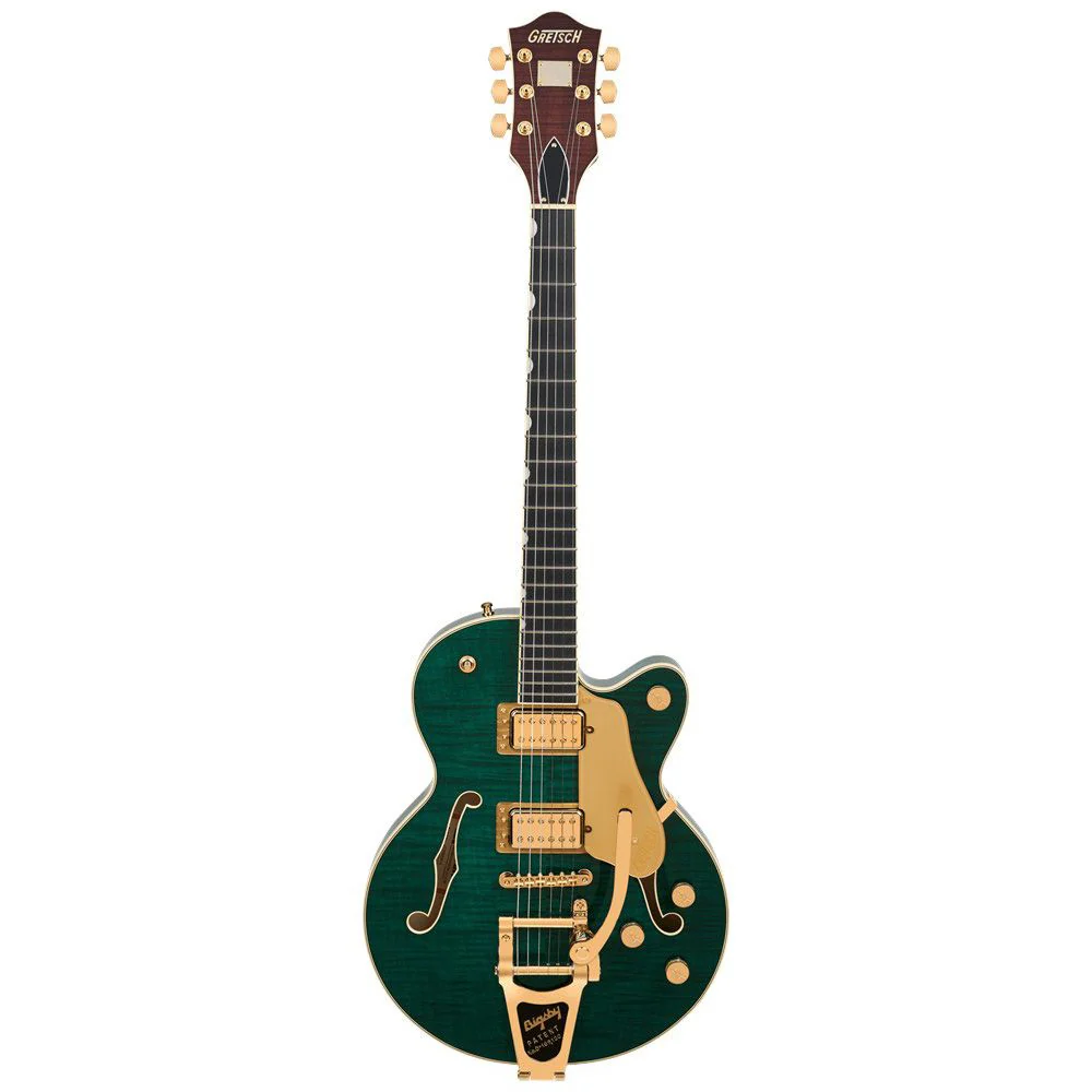 Gretsch Broadkaster Jr. LX Figured Center Block w/ Bigsby & Gold HW (Tropic Aura)