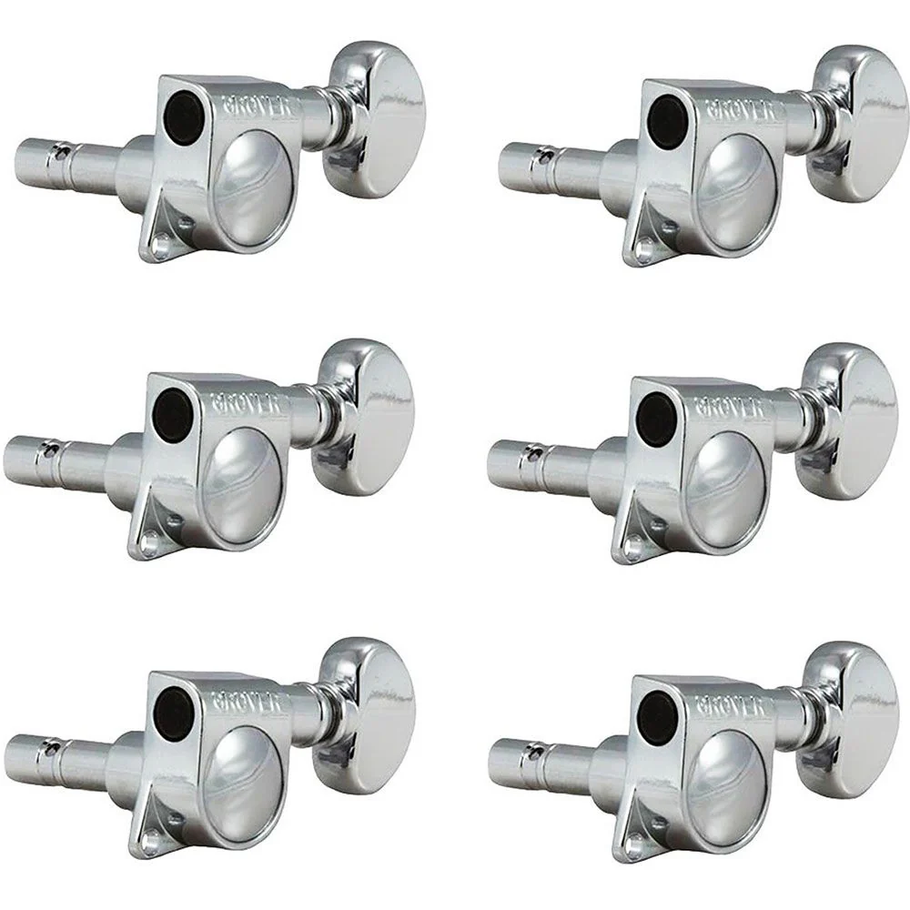 Grover 403 3-a-Side Electric Guitar Locking Machine Heads (Chrome)