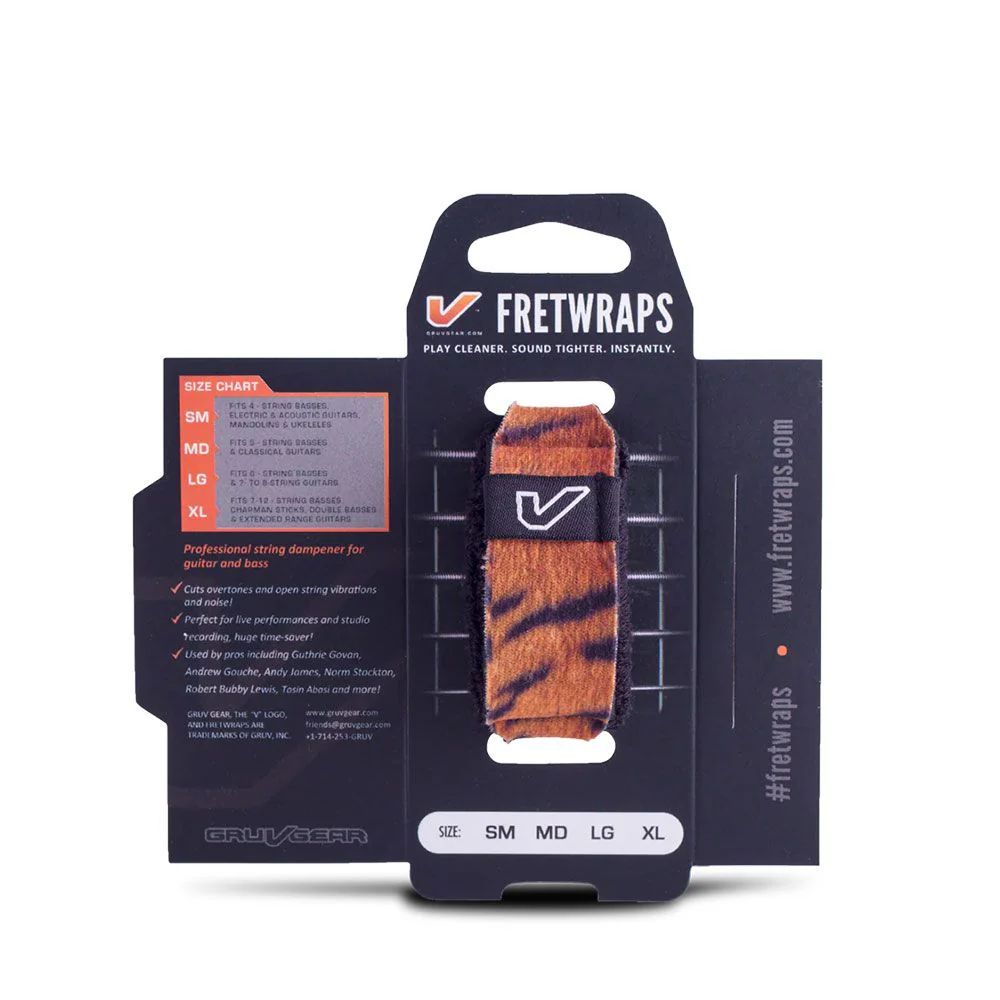 Gruvgear Fretwrap String Muter 1-Pack - Small (Leopard Print)