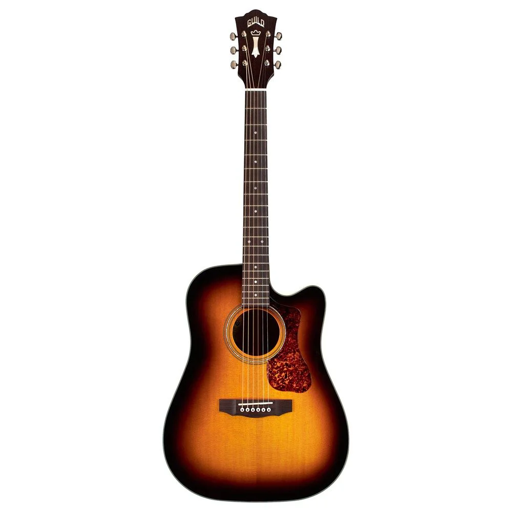Guild D-140CE Acoustic Electric w/ Cutaway Guitar (Antique Burst) inc Gig Bag