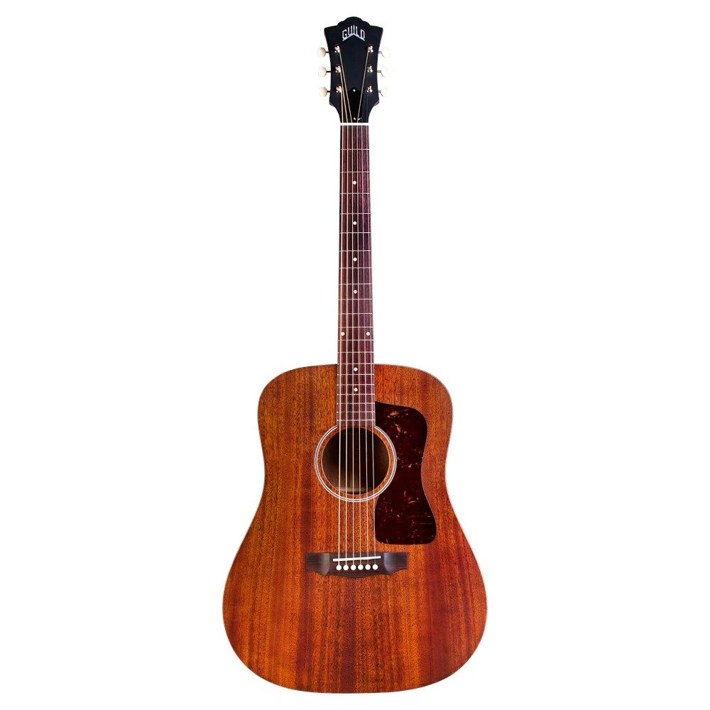 Guild D-20 MH/MH Acoustic Guitar (Natural) inc Hard Case