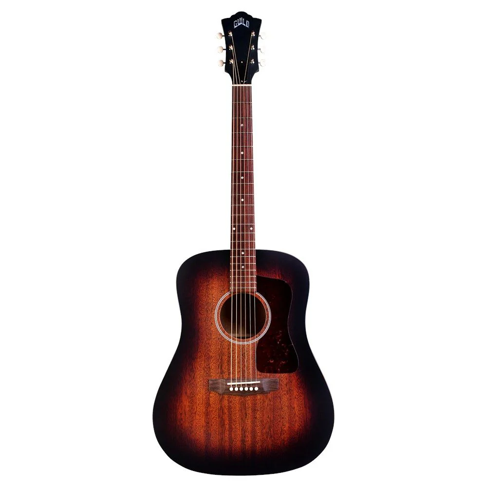 Guild D-20 MH/MH Acoustic Guitar (Vintage Sunburst) inc Hard Case