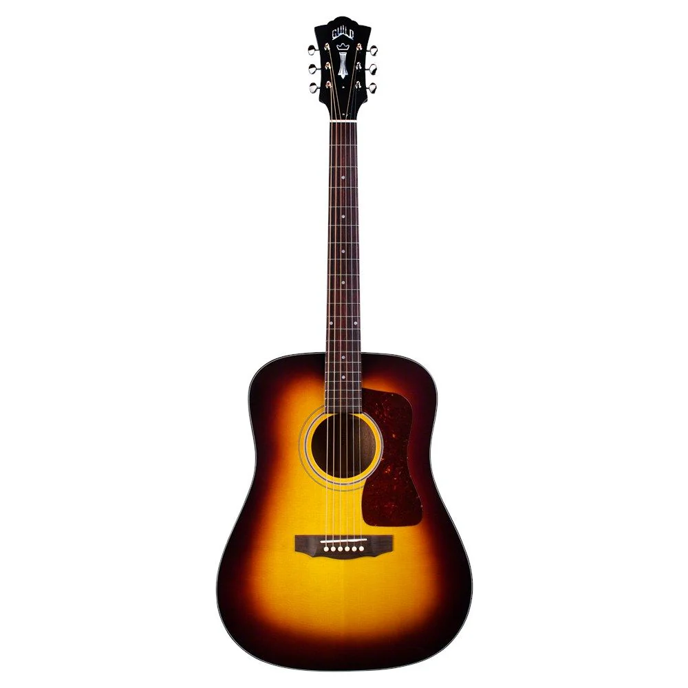 Guild D-40 Traditional SP/MH Acoustic Guitar (Antique Burst) inc Hard Case