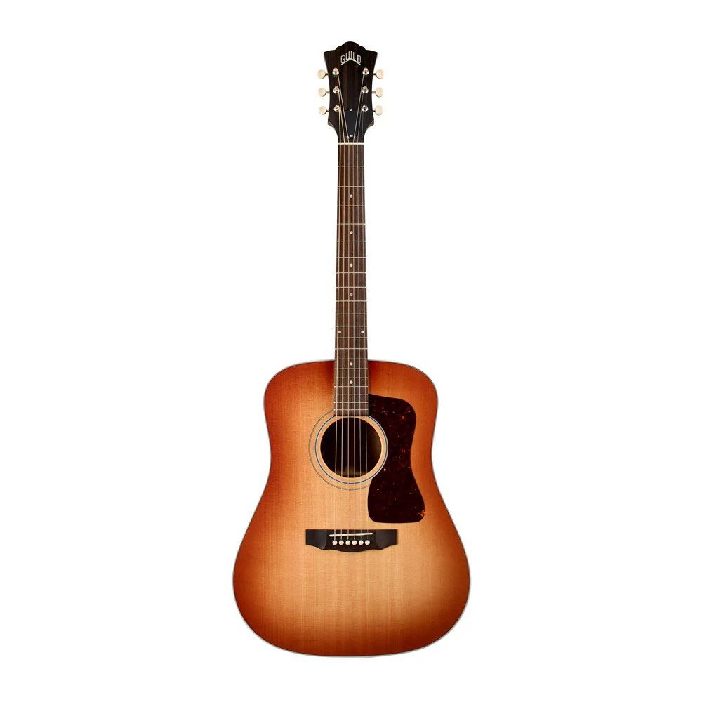 Guild D-40E Standard SP/MH Acoustic Electric Guitar (Pacific Sunburst) inc Hard