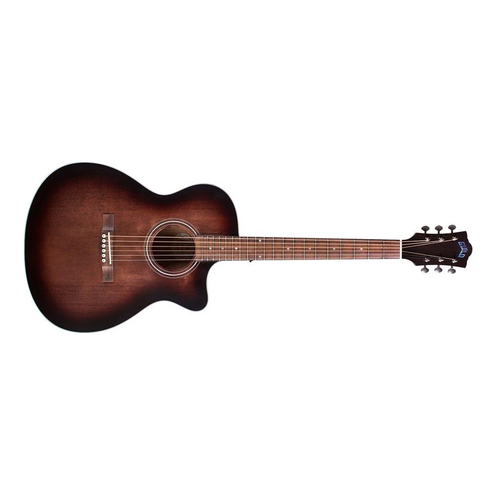 Guild OM-240CE Acoustic Electric w/ Cutaway Guitar (Antique Charcoal Burst)