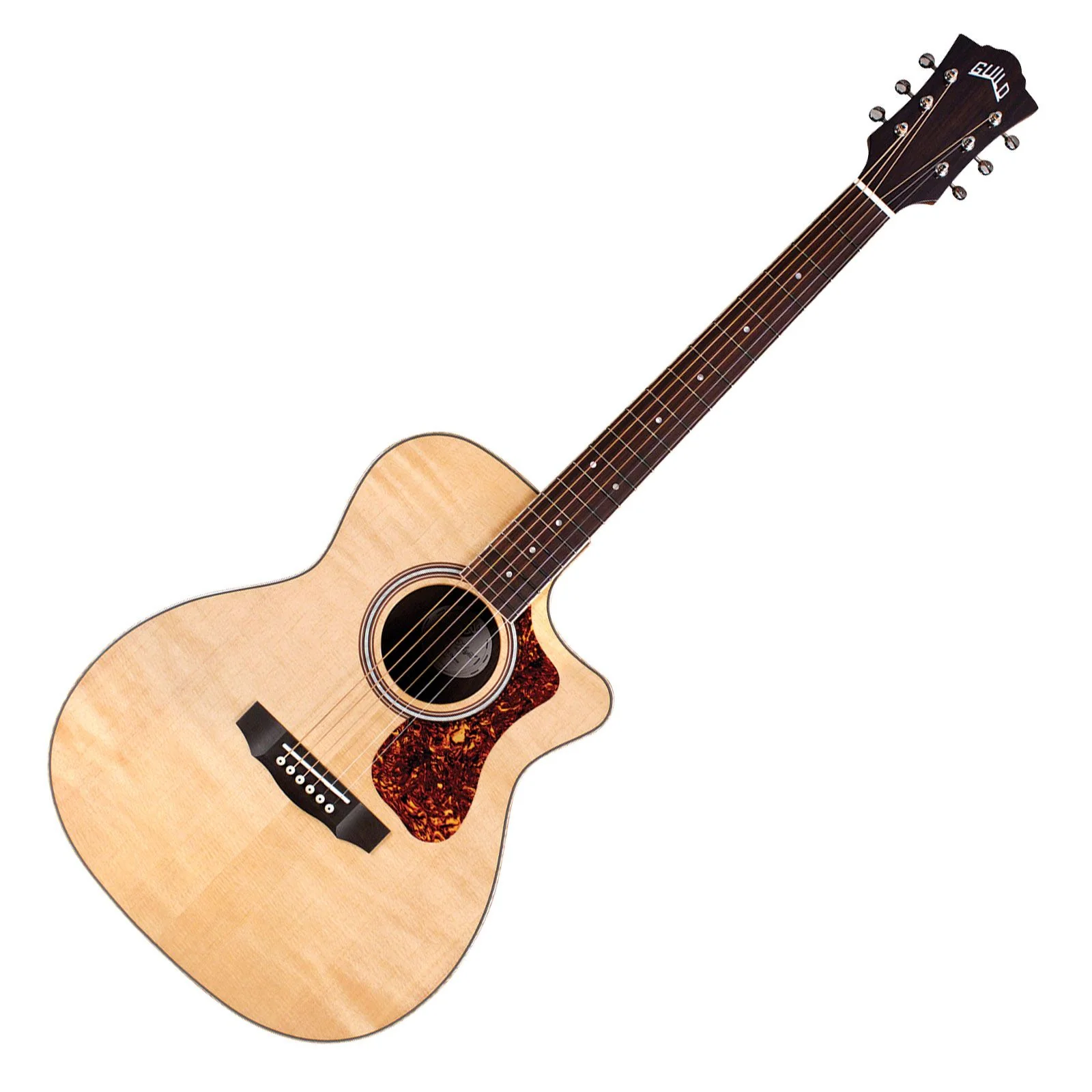 Guild OM-250CE Reserve Orchestra Acoustic Electric Guitar w/ Cutaway (Natural)