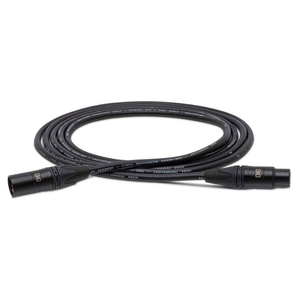 Hosa CMK005AU Edge Microphone Cable Neutrik XLR3F to XLR3M (5 ft)