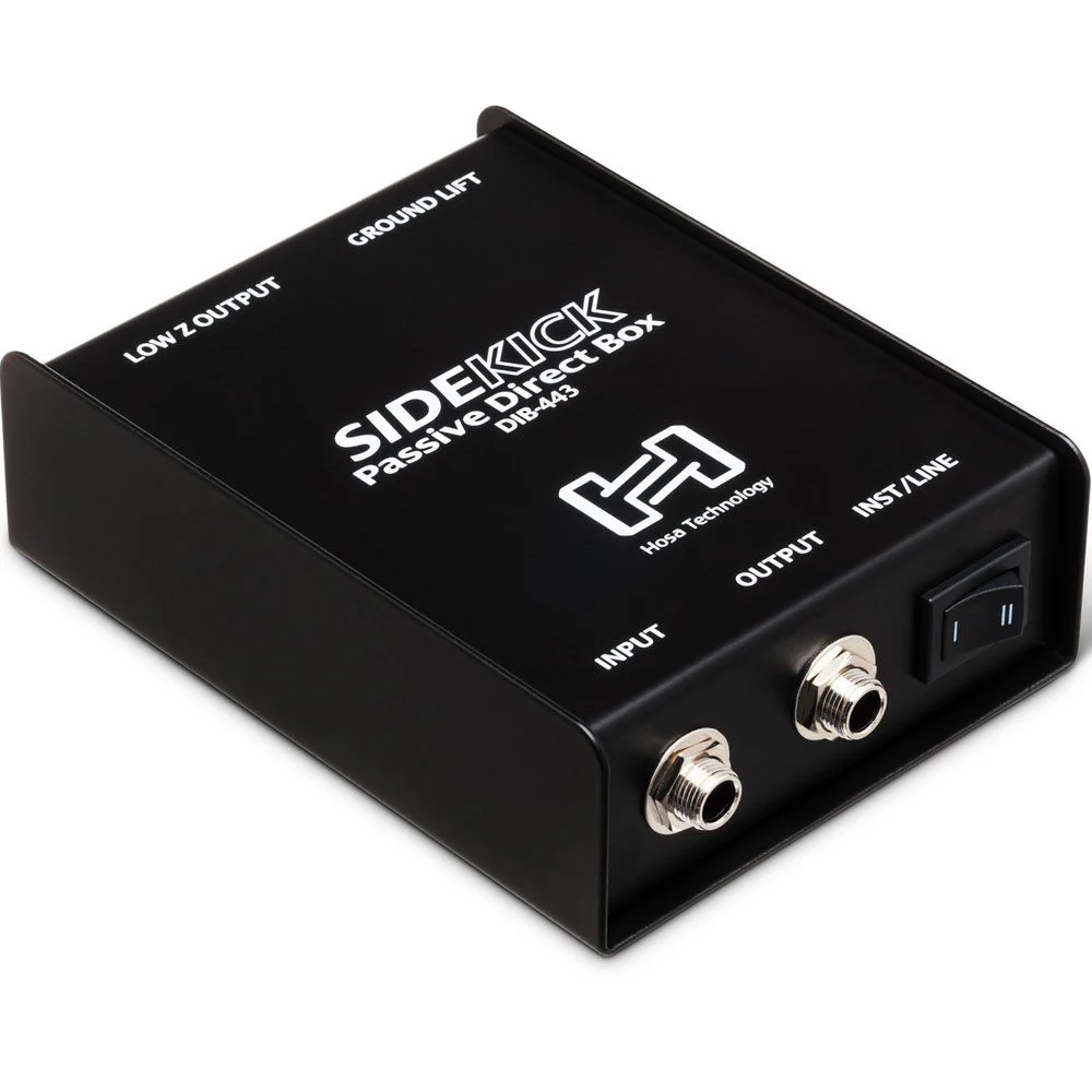 Hosa DIB-443 Sidekick 1/4" TS to XLRM Passive DI Box