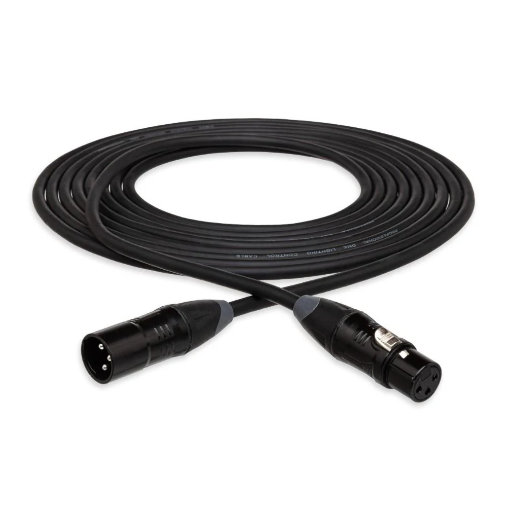 Hosa DMX450 DMX512 Cable 3 PIN XLR3M to XLR3F (50 ft)