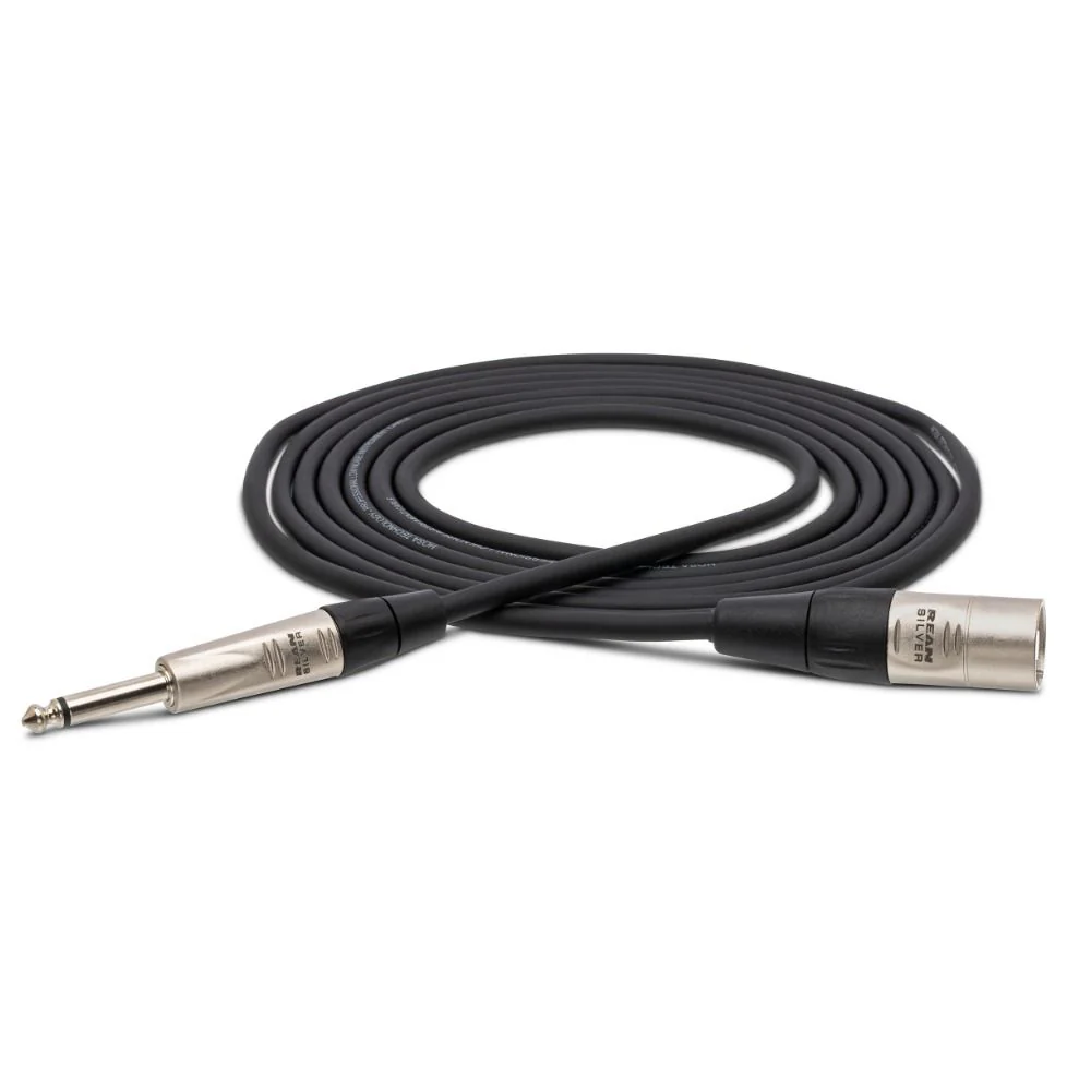 Hosa HPX015 Pro Unbalanced Interconnect REAN 1/4 in TS to XLR3M (15 ft)