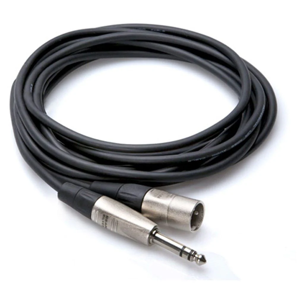 Hosa HSX-005 REAN 1/4" TRS to XLR(M) Pro Balanced Interconnect Cable (5ft)