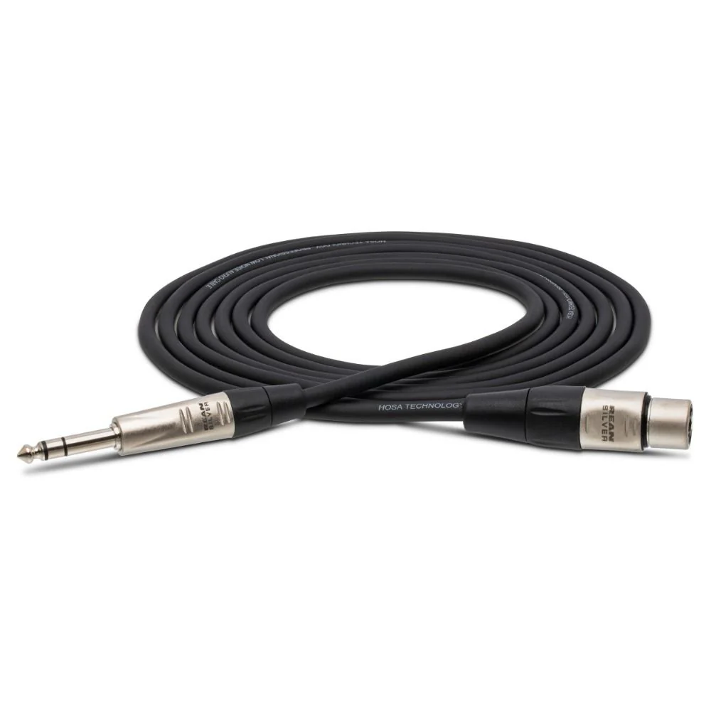 Hosa HXS003 Pro Balanced Interconnect REAN XLR3F to 1/4 in TRS (3 ft)