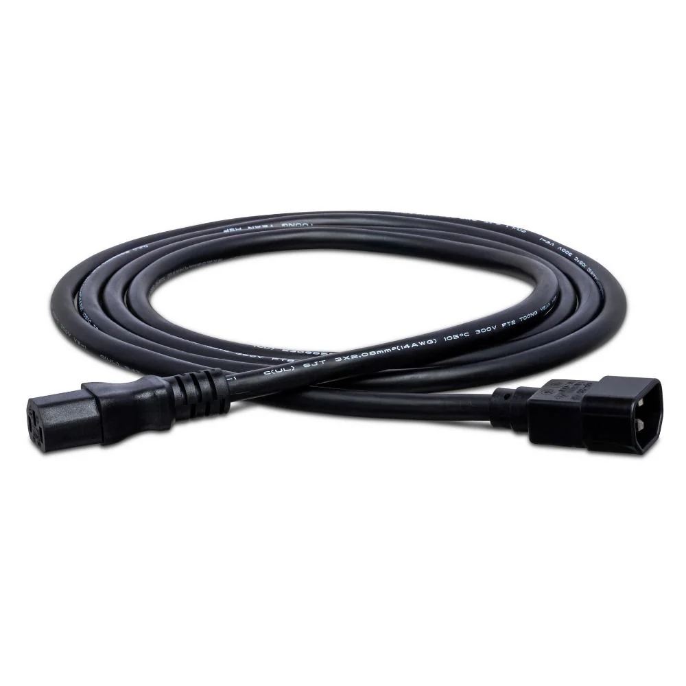 Hosa PWL403 Power Extension Cord IEC C14 to IEC C13 (3 ft)